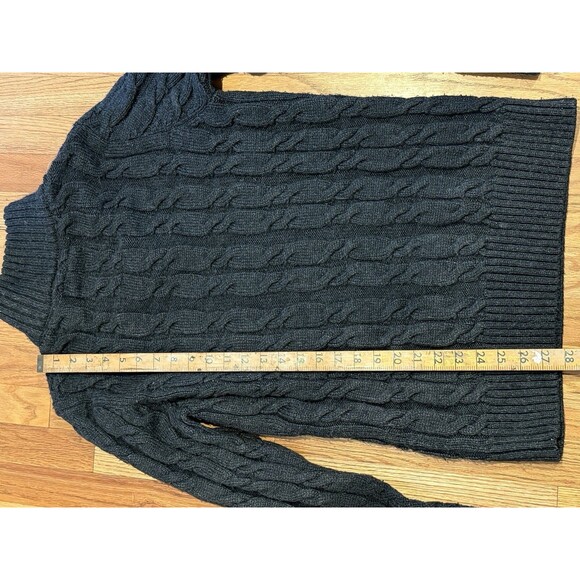 Superdry Sweater Mens L Cable Knit Half Zip Pullover Premium Knitwear - Picture 7 of 7